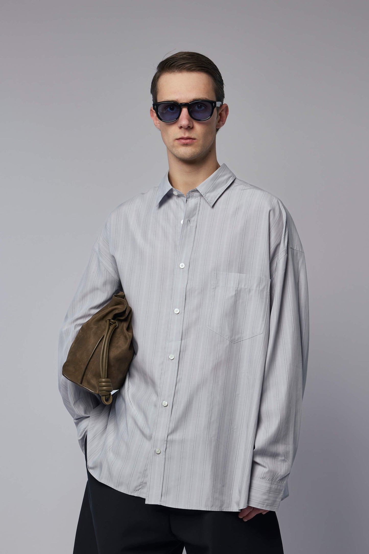 Striped Button-up Shirt