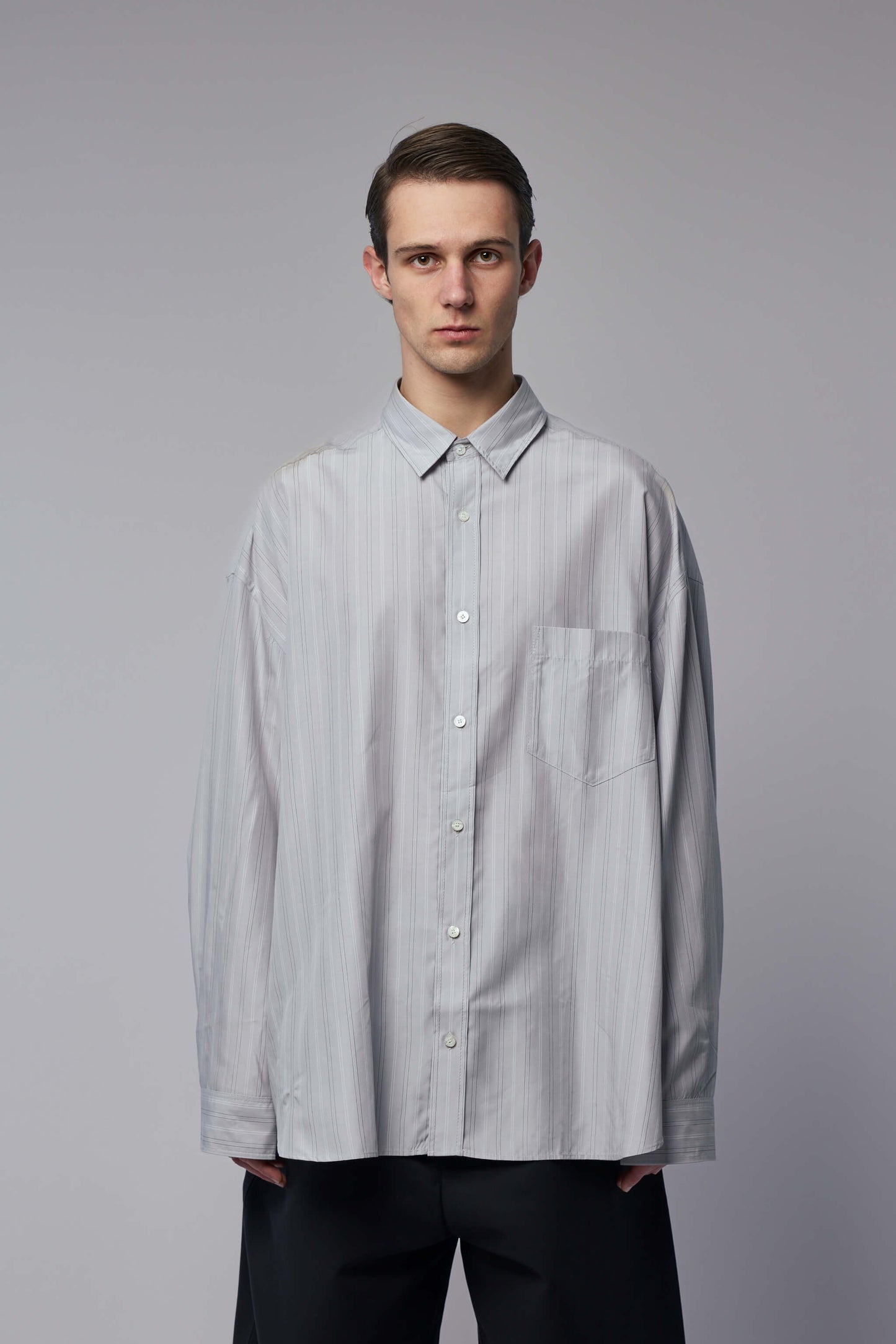 Striped Button-up Shirt