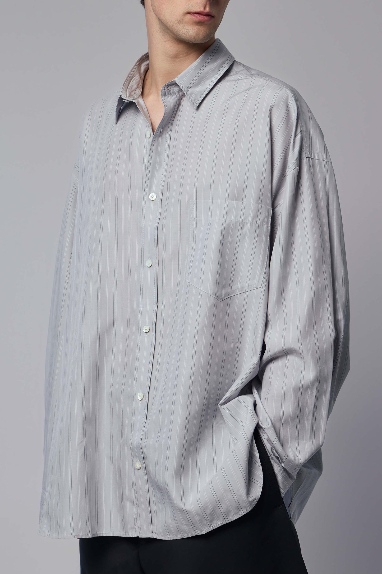 Striped Button-up Shirt