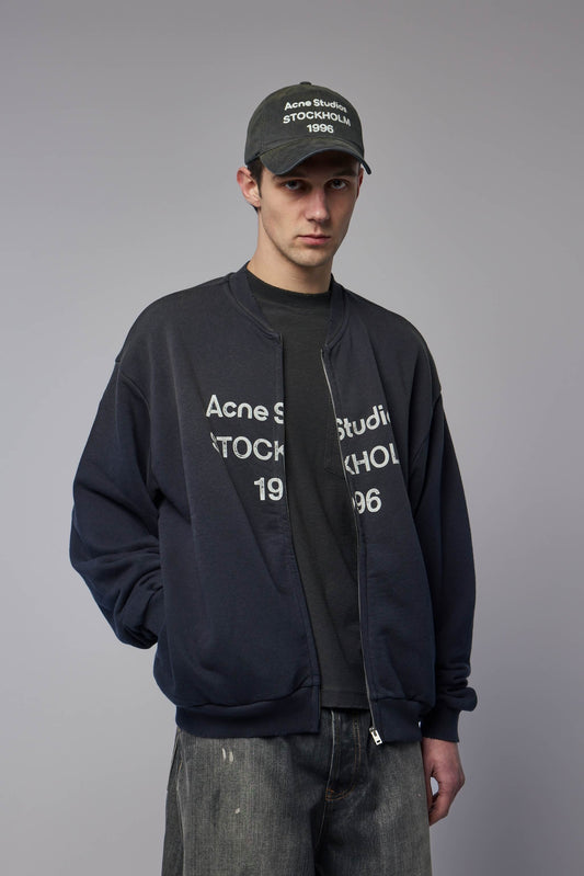 Washed Zip-up Cardigan