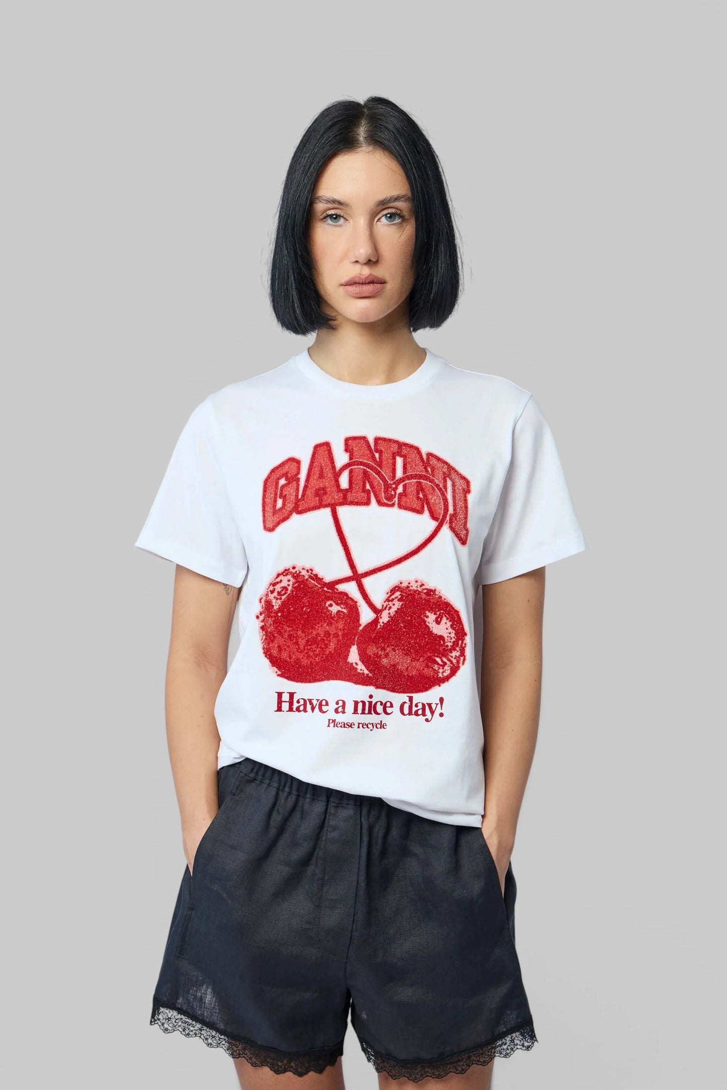 Basic Cotton Jersey Cherry With Caviar