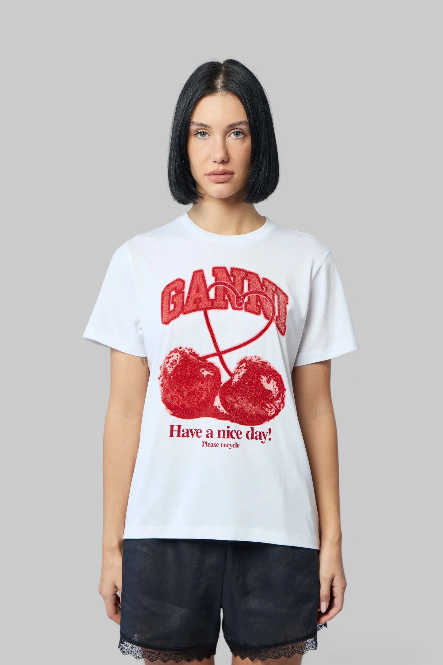 Basic Cotton Jersey Cherry With Caviar