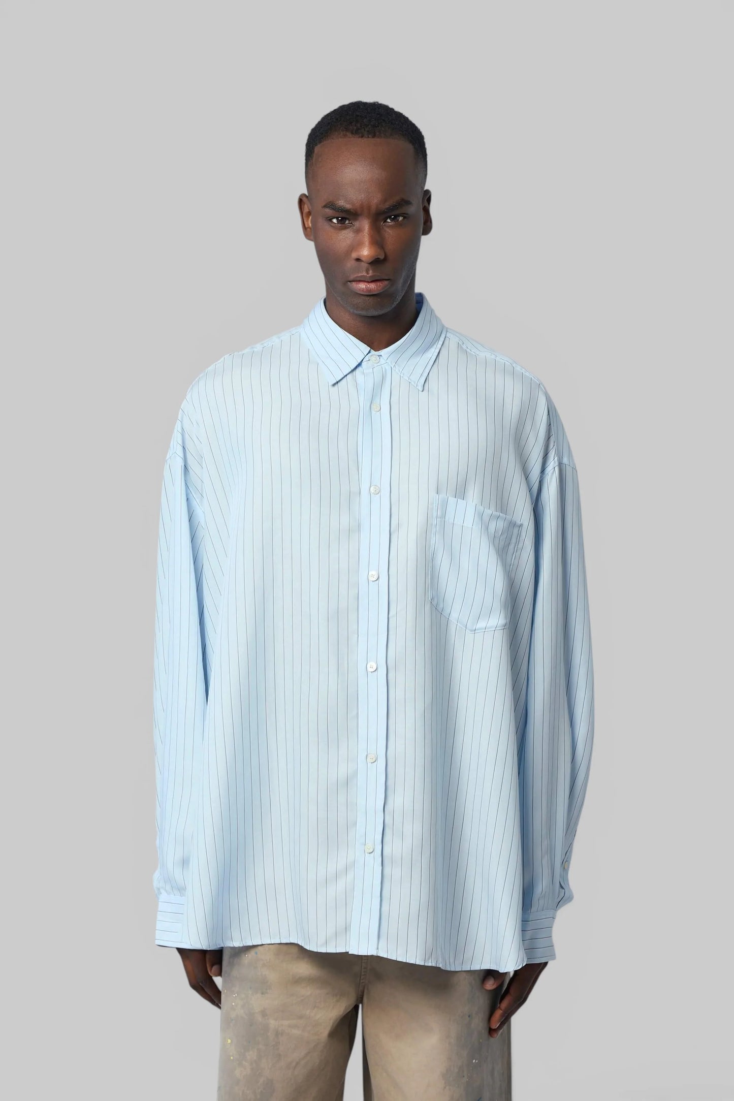 Striped Button-up Shirt