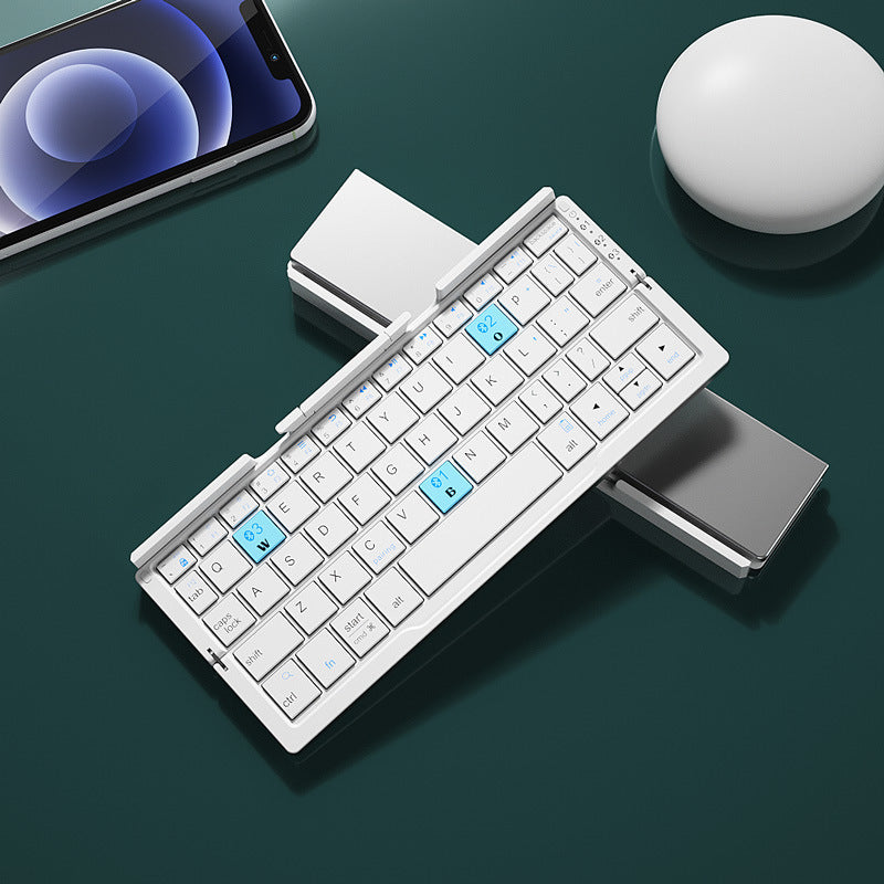 Mini Bluetooth Folding Keyboard for Phone and Tablet Travel Typing
