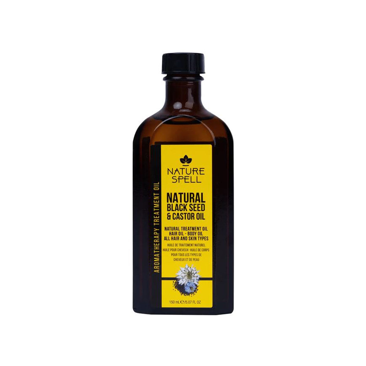 Nature Spell Natural Black Seed & Castor Treatment Oil 150ml Bottle