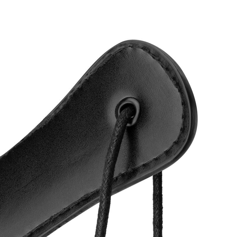 Faux Leather Paddle Black
