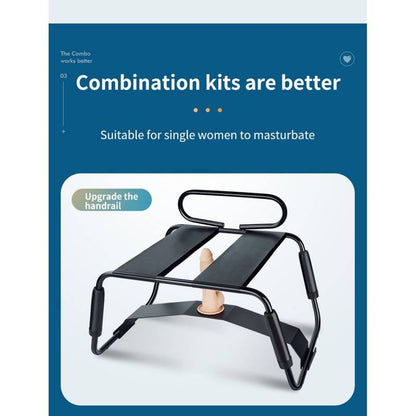 Adjustable Sex Chair with Handle and Dildo Arch Bridge – Height Adjustable Seat