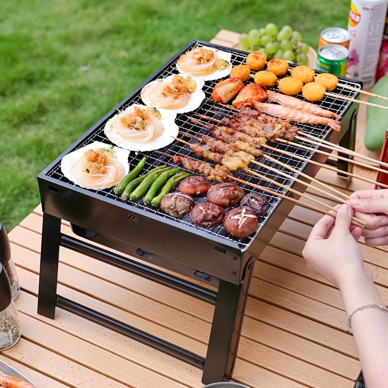 Portable Foldable BBQ Grill for Outdoor Camping & Picnics
