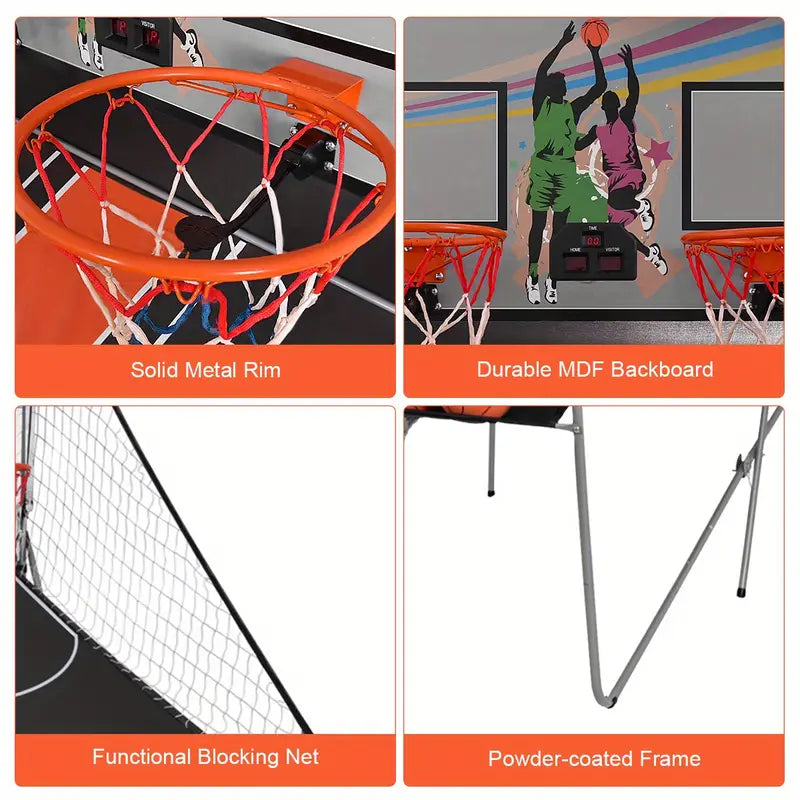Arcade Basketball Game 2-Player Electronic Scoring System