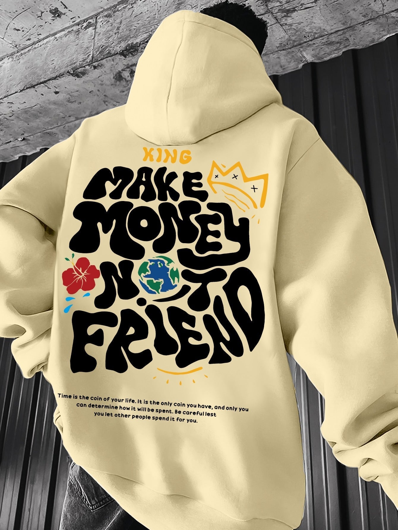 Make Money Not Friend Graphic Hoodie