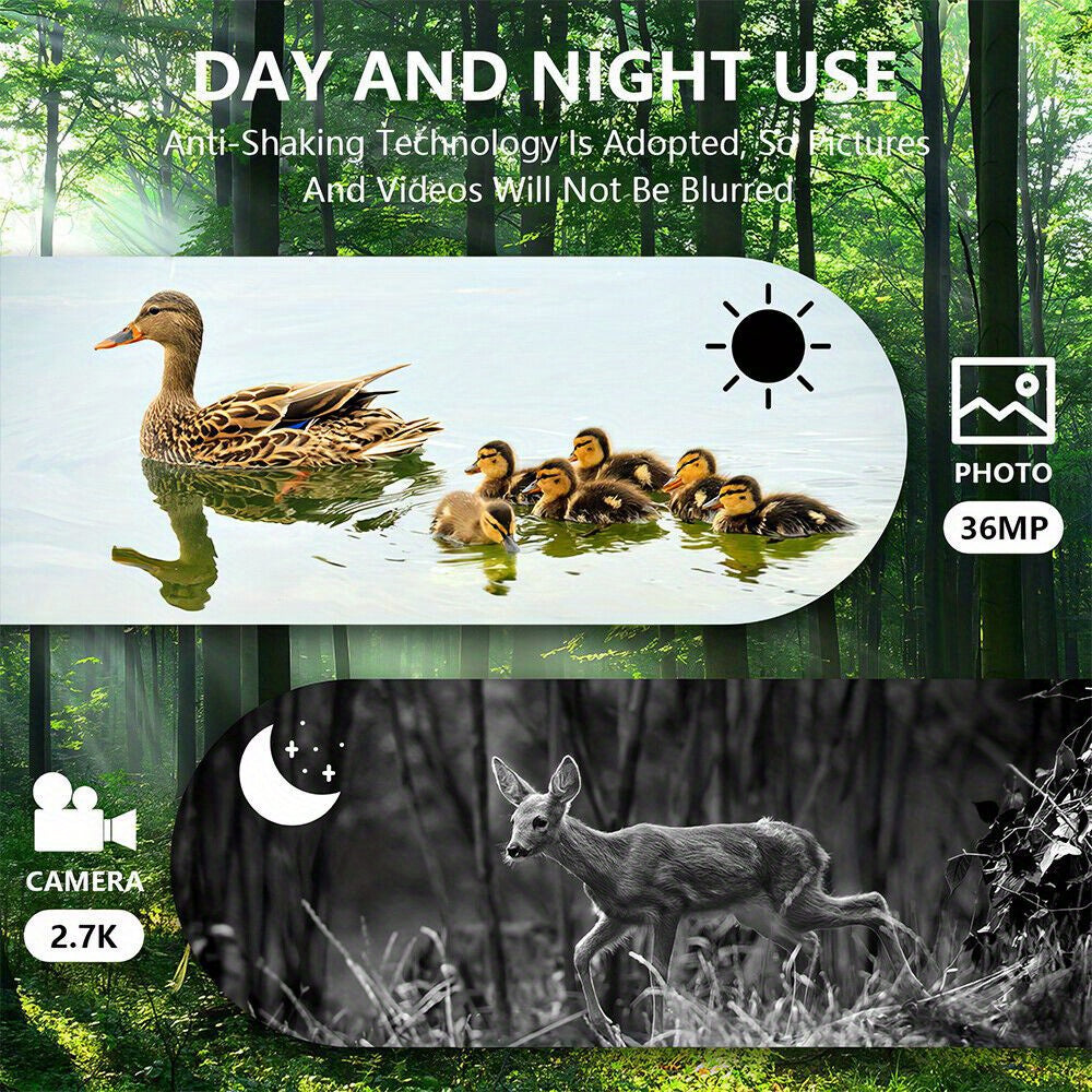 4K Ultra HD Night Vision Binoculars with 36MP Camera