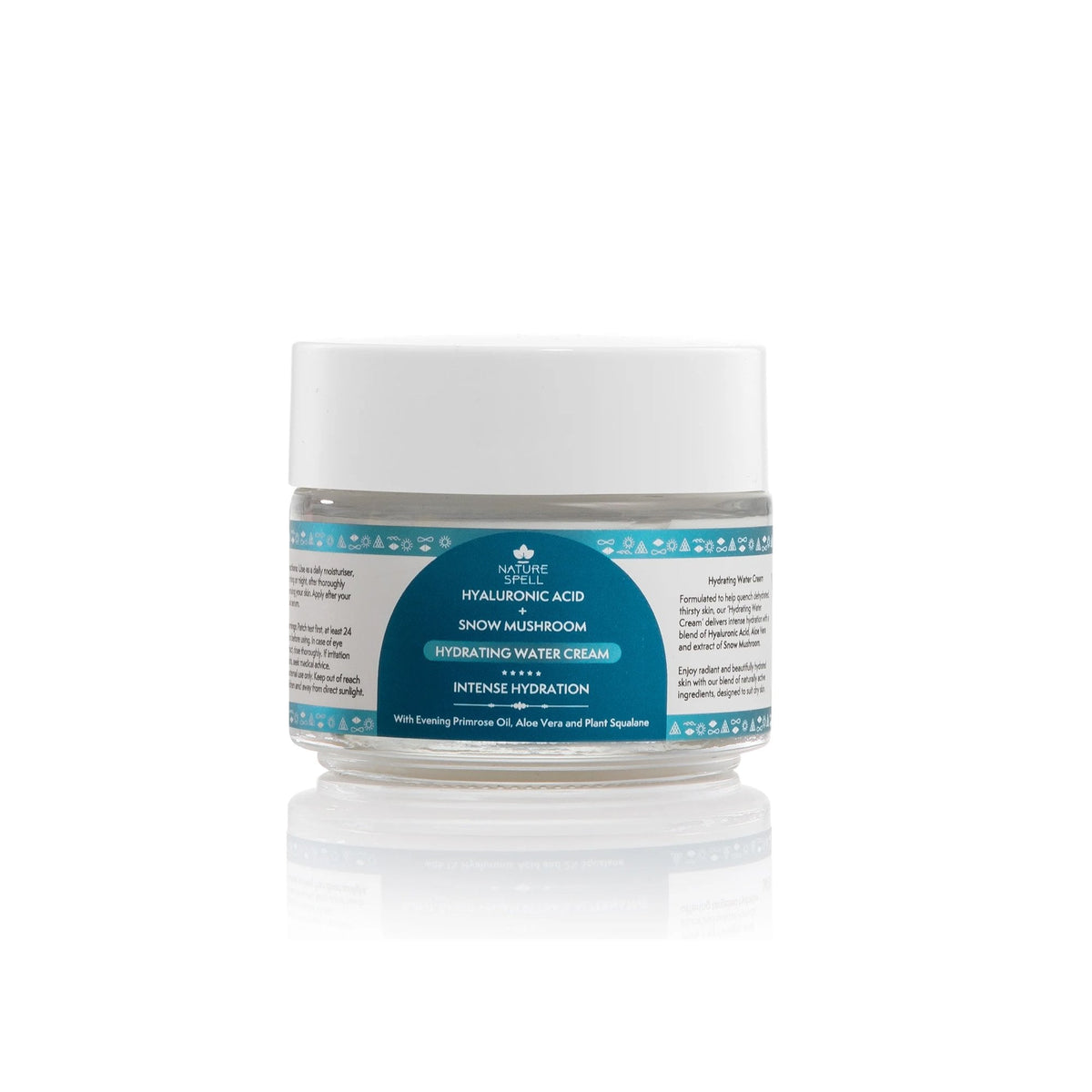 Nature Spell Hylaronic Acid + Snow Mushroom Hydrating Water Cream 100ml Jar