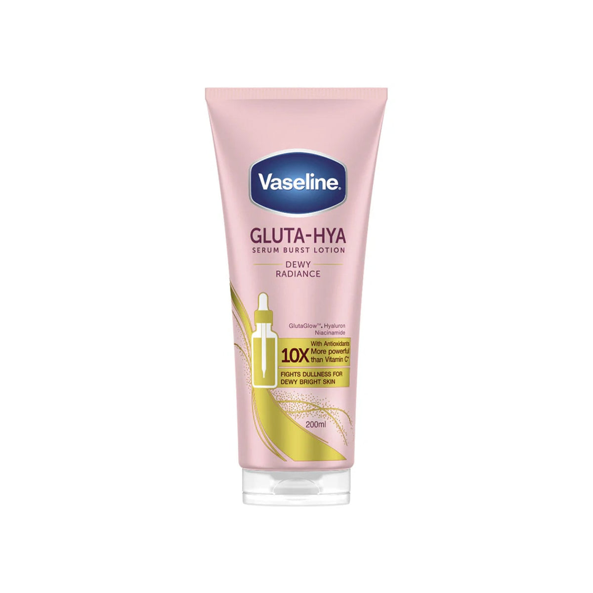Vaseline Gluta-Hya Dewy Radiance Serum Burst Lotion 200ml Tube