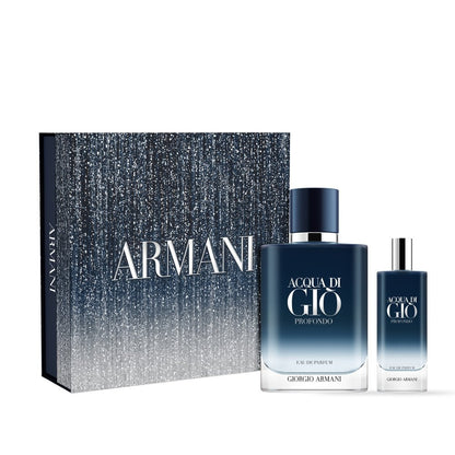 Giorgio Armani Acqua Di Gio Profondo Eau De Parfum 100ml & Travel Spray 15ml Gift Set