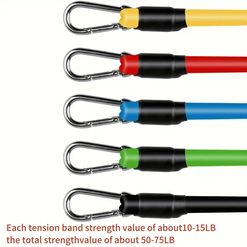 11pcs TPE Resistance Fitness Set - Ultimate Strength Trainer