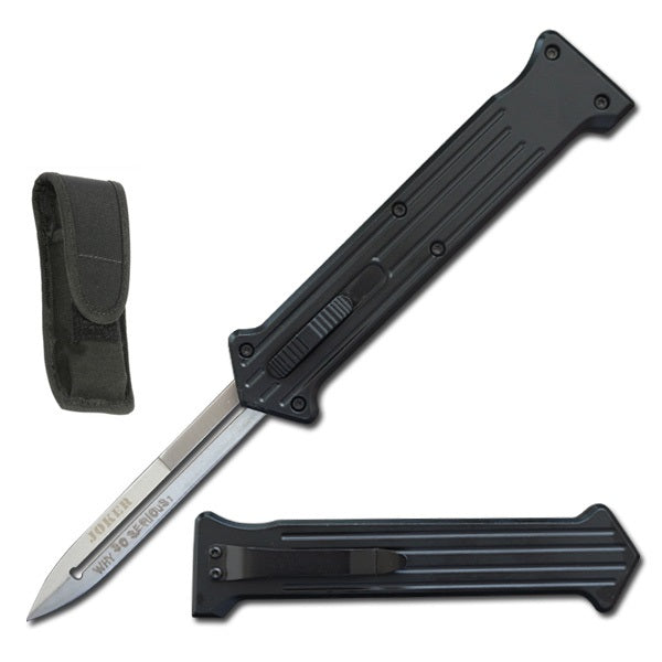 8.75" Double Action JOKER Out Of The Front Automatic knife - TOPHATTER'S ARMORY DEALS