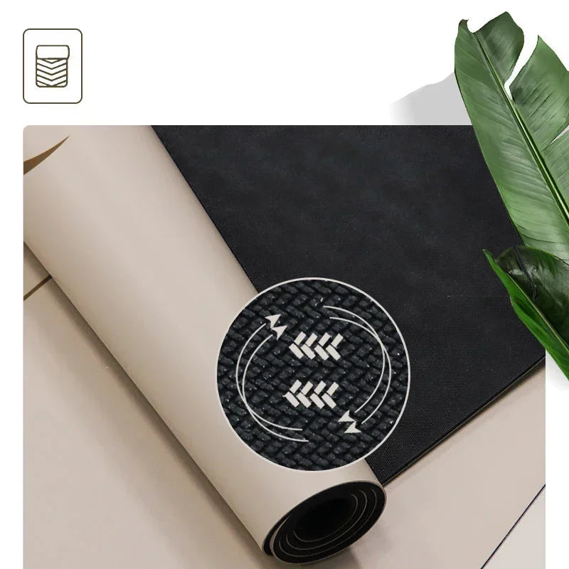 Natural Rubber PU Yoga Mat Non-Slip & Shock-Absorbing