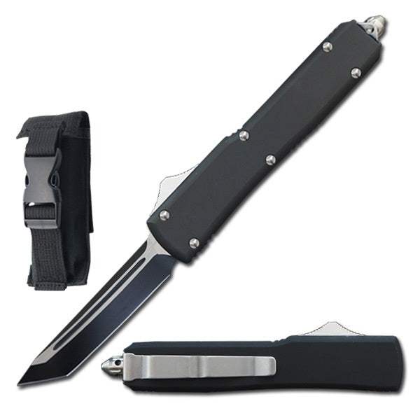 8.75" Automatic Dual Shadow Jumper OTF Knife Tanto Blade - TOPHATTER'S ARMORY DEALS
