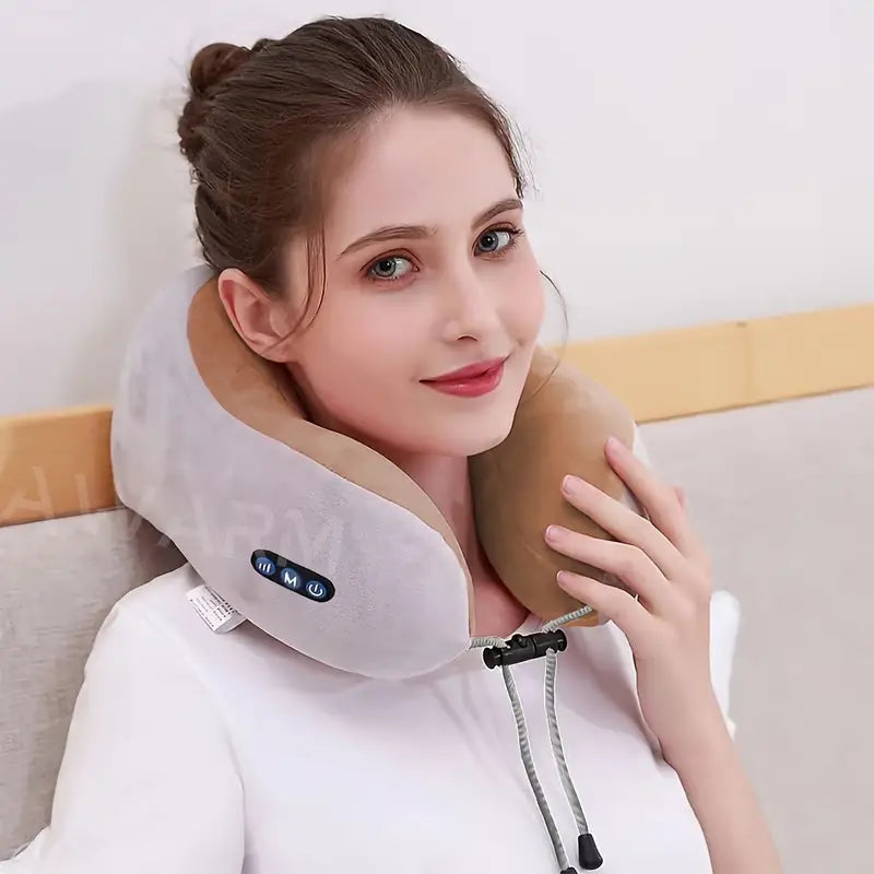Soothing Heat Therapy Neck Massager - U-Shaped Pillow