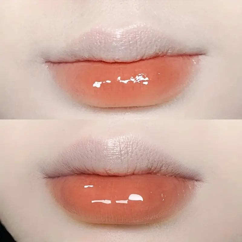 6 Color Lip Gloss Cute Little Bear, Jelly Lips With Sparkling Light Dew Water, Long-lasting Stain Resistant