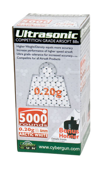 Competition Grade Airsoft White BBs 0.20G 6mm 5000 Count - TOPHATTER'S ARMORY DEALS