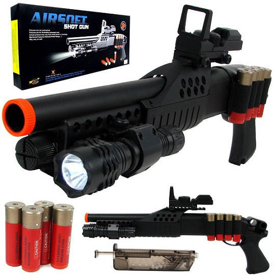Spring M180A2 Pistol Grip Pump Action Airsoft Shotgun - TOPHATTER'S ARMORY DEALS