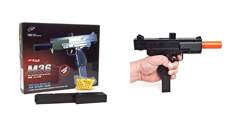 M36 UZI Spring Airsoft Pistol BB Hand Gun - TOPHATTER'S ARMORY DEALS