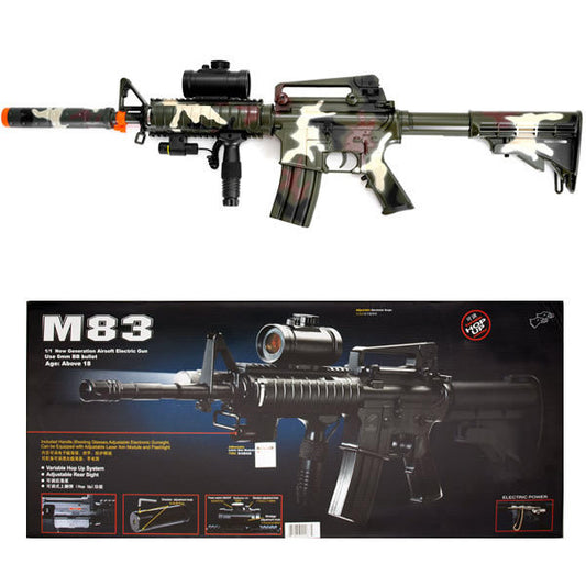 Camo M4 M16 Airsoft Electric Assault Rifle AEG Semi-Full Auto M83