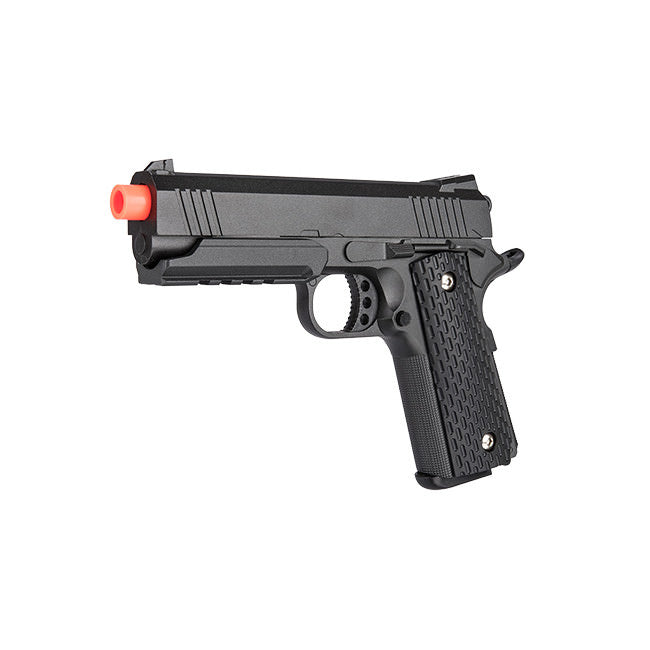 Full Metal 1911 Warrior Spring Airsoft P istol, Shoots 255 FPS - TOPHATTER'S ARMORY DEALS