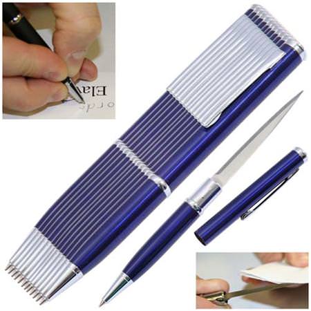 Elegant Executive Dozen Letter Opener Knives Blue