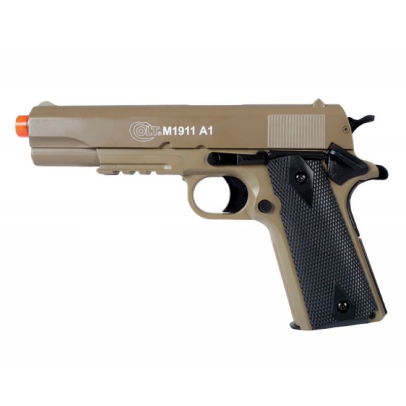 Licensed Colt M1911 A1 Spring Airsoft Pistol With Metal Slide FPS-345