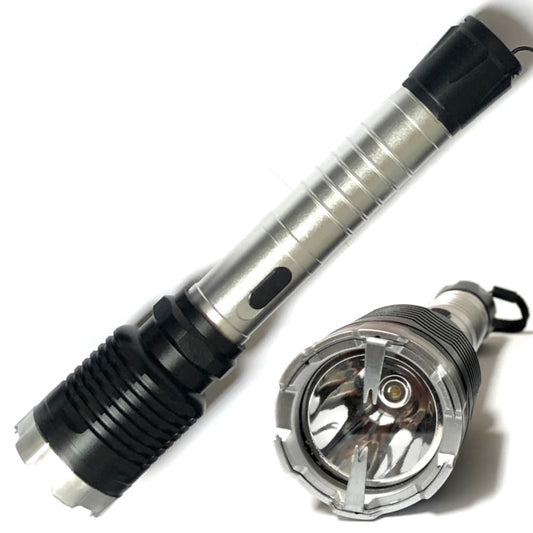 Monster Rechargeable Self Defense Tactical Flashlight Metal Stun Gun