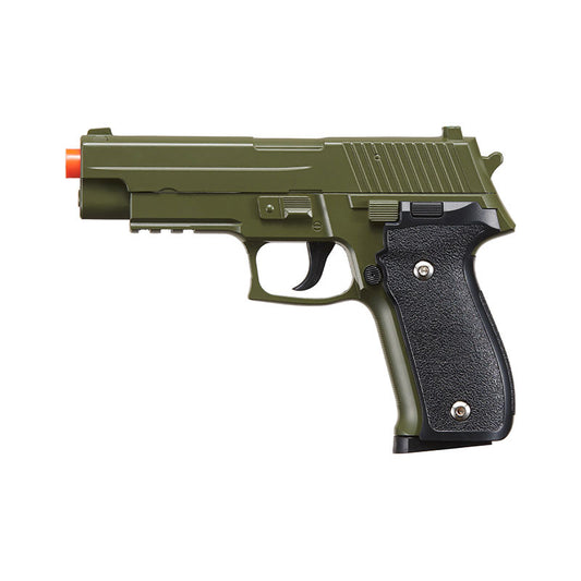 G26 Airsoft Metal P226 Spring Pistol - OD Green Shoots 280 FPS