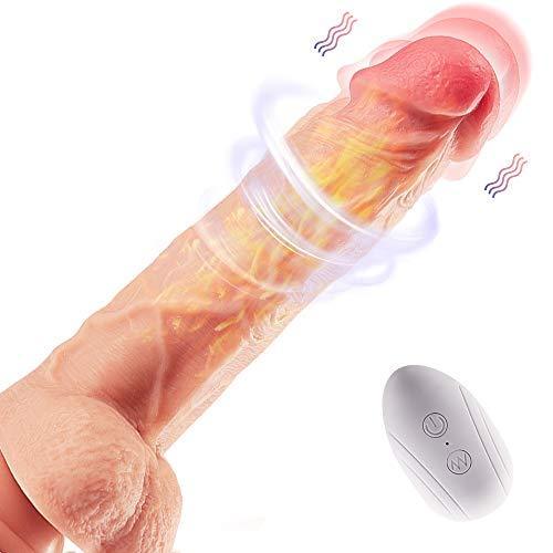 8.3-Inch 4 in 1 Thrusting Rotation Vibrating Heating Lifelike Dildo - Dildo product image for intimate wellness and personal