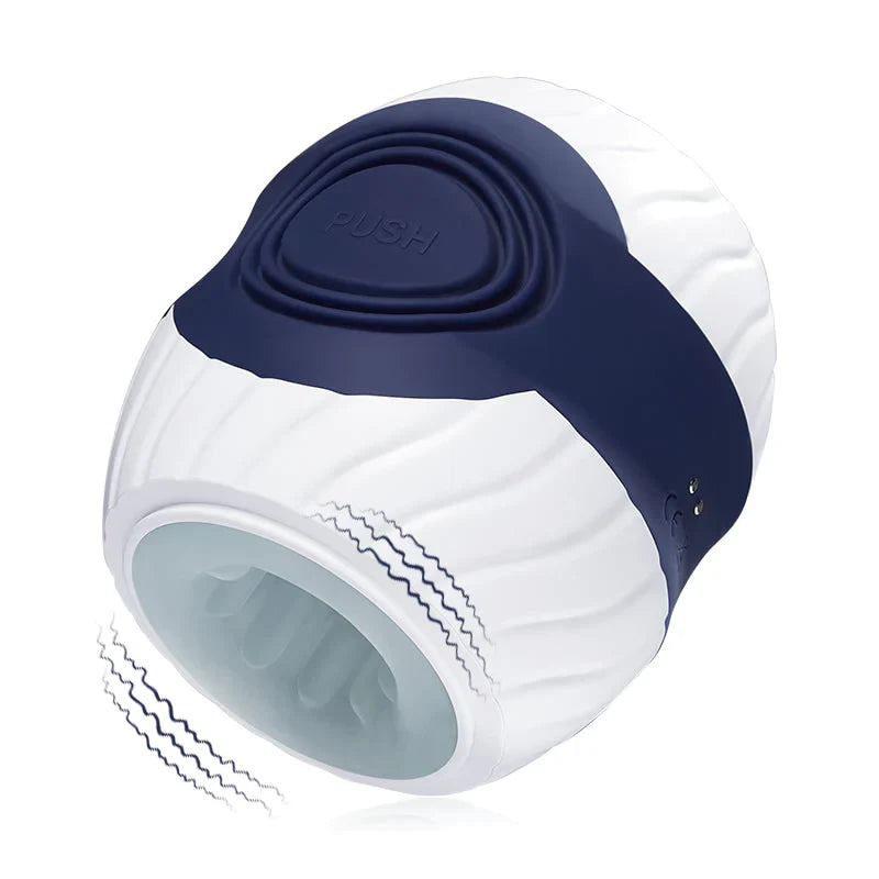 10 Vibration Transparent Male Masturbatior with Controlling Handle - Adult Wellness Product product image for intimate wellne