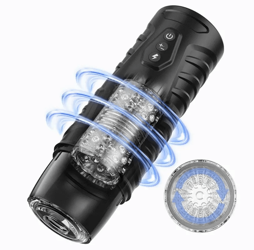Adam-7 Thrusting & Rotating Modes with Strong Suction Cup for Penis Stimulation Male Masturbator Cup - Vibrator product image