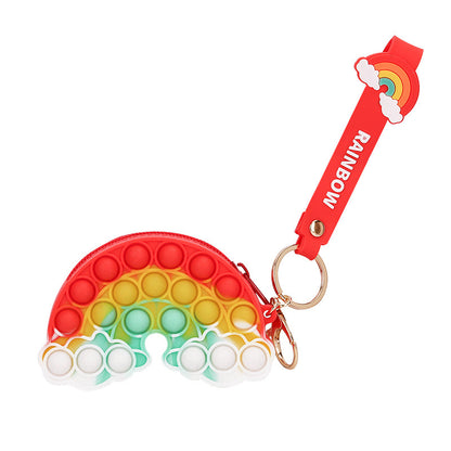 Bubble Popper Keychain Zipper Pouch