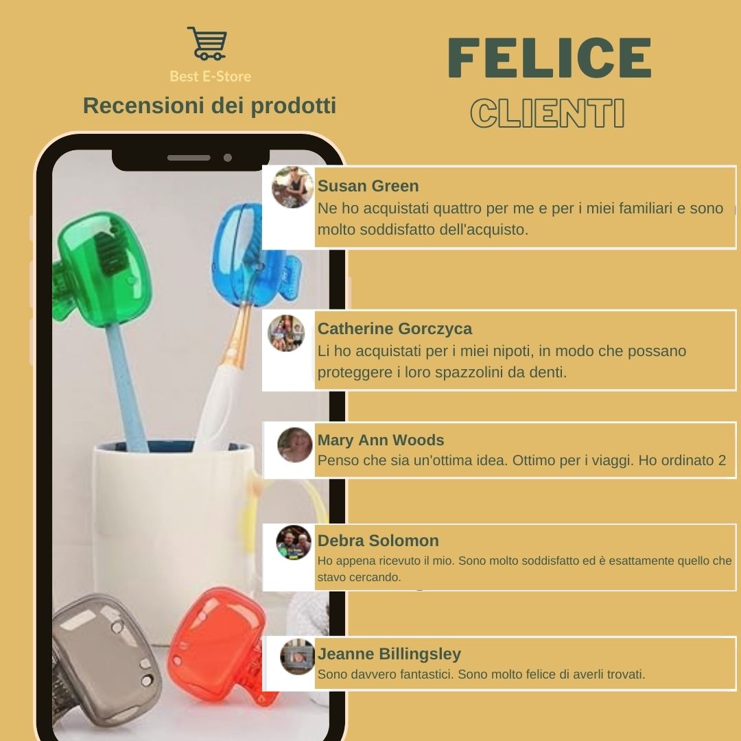 🎒 Protezioni Portatili Spazzolini Denti: Compagni Viaggio Colorati Igienici 🌟