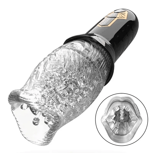 TORNADO-5 Rotating 10 Vibrating Transparent sleeve Free Shipping Male Masturbator - Male Masturbator product image for intima