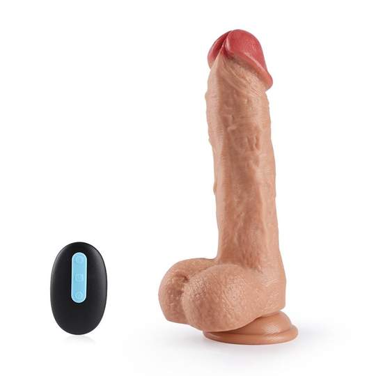 9.4-Inch Remote Control 20-Frequency Rotating Vibrating 9.4 Inch Dildo - Dildo product image for intimate wellness and person