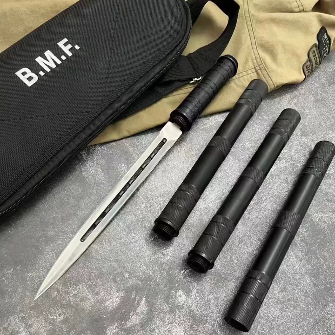 Double-Edged Baton-Style Tactical Baton (Reinforced Version)-BK13