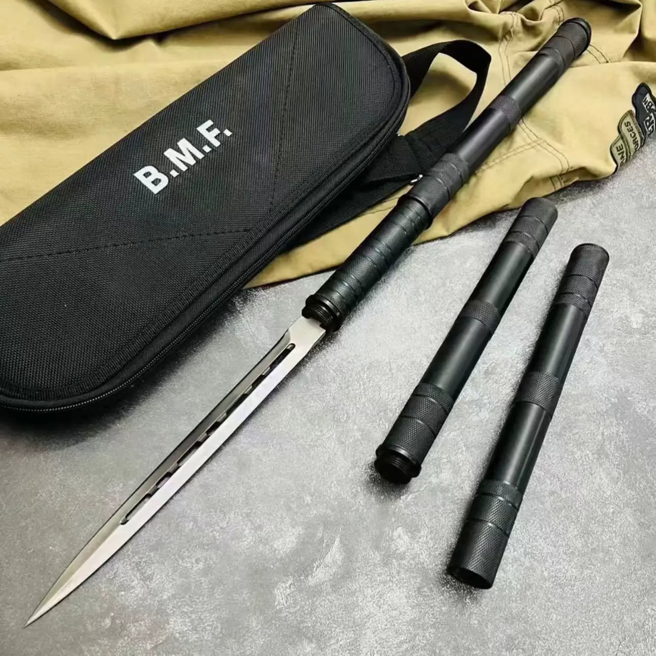 Double-Edged Baton-Style Tactical Baton (Reinforced Version)-BK13