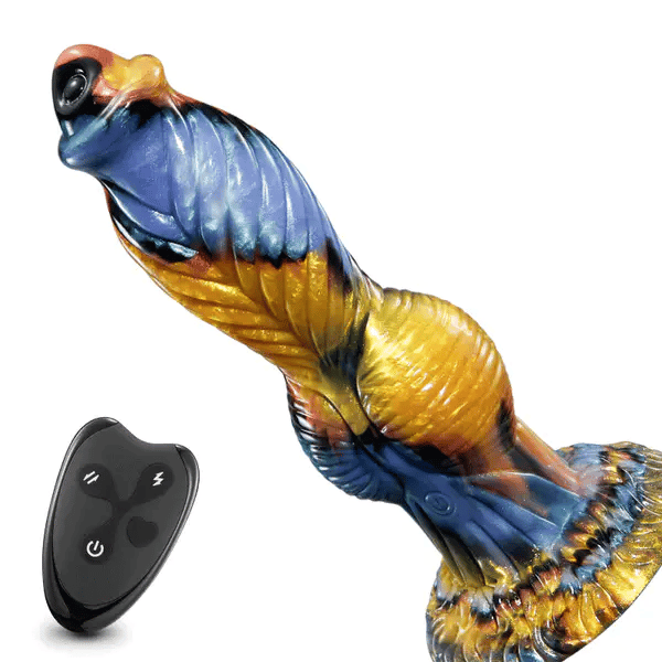 Phoenix Animal Texture 7 Thrusting Vibrating Big Sucker Monster Dildo10.23 Inch - Dildo product image for intimate wellness a
