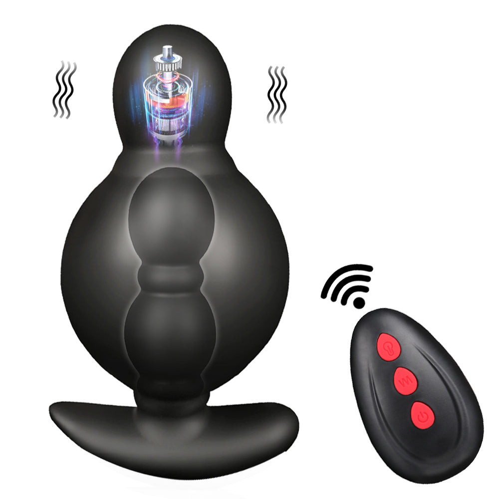 Huge Inflatable Anal Expansion Beads Dildo Vibrating and Prostate Massager - Dildo product image for intimate wellness and pe