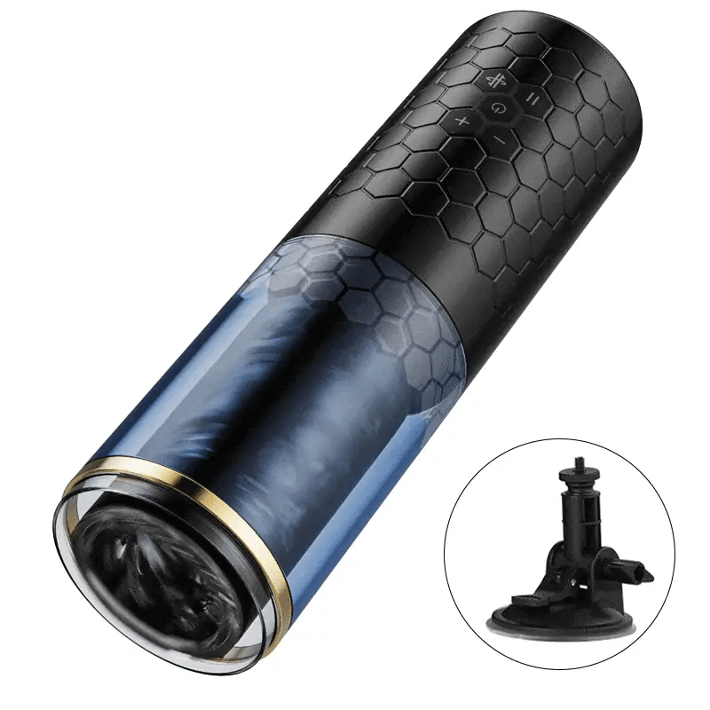 Elite Tornado 10 Thrusting Spinning Masturbation Cup with Suction Cup - Vibrator product image for intimate wellness and pers