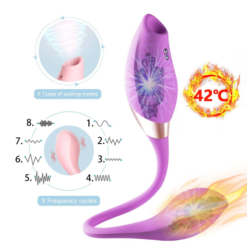 Excellent Sucking Vibrator Vagina Clitoris Stimulator Anal G-spot Sucker - Vibrator product image for intimate wellness and p