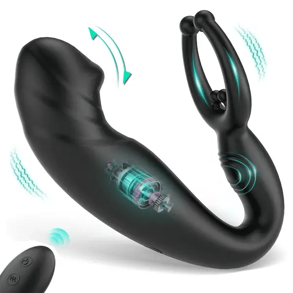 Bead Massage P-spot 9 Vibrating Prostate Massager with Remote Control - Adult Wellness Product product image for intimate wel
