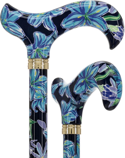 HD Pattern Designer Cane - Matching Handle & Shaft - Durable Adjustable Aluminum
