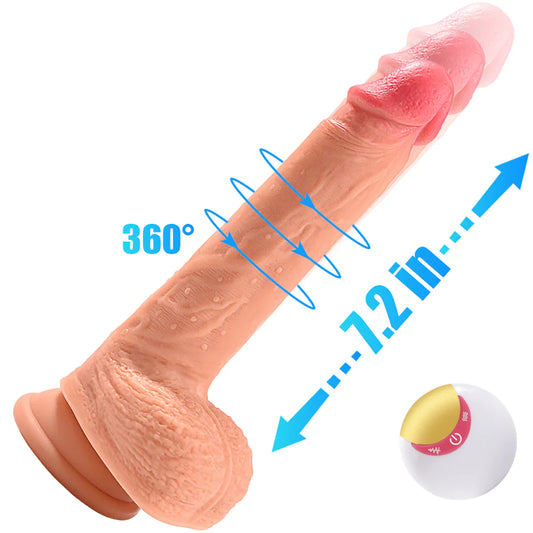 8 Vibration Modes Auto Huge Dildo 8.7 inch G-Spot Thrusting - Vibrator product image for intimate wellness and personal care