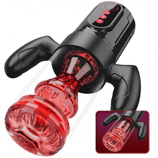 【Pre-sale until 7/17】Terminator - Telescopic Rotating Male Masturbator - 9 Modes Sucking Thrusting with Handle